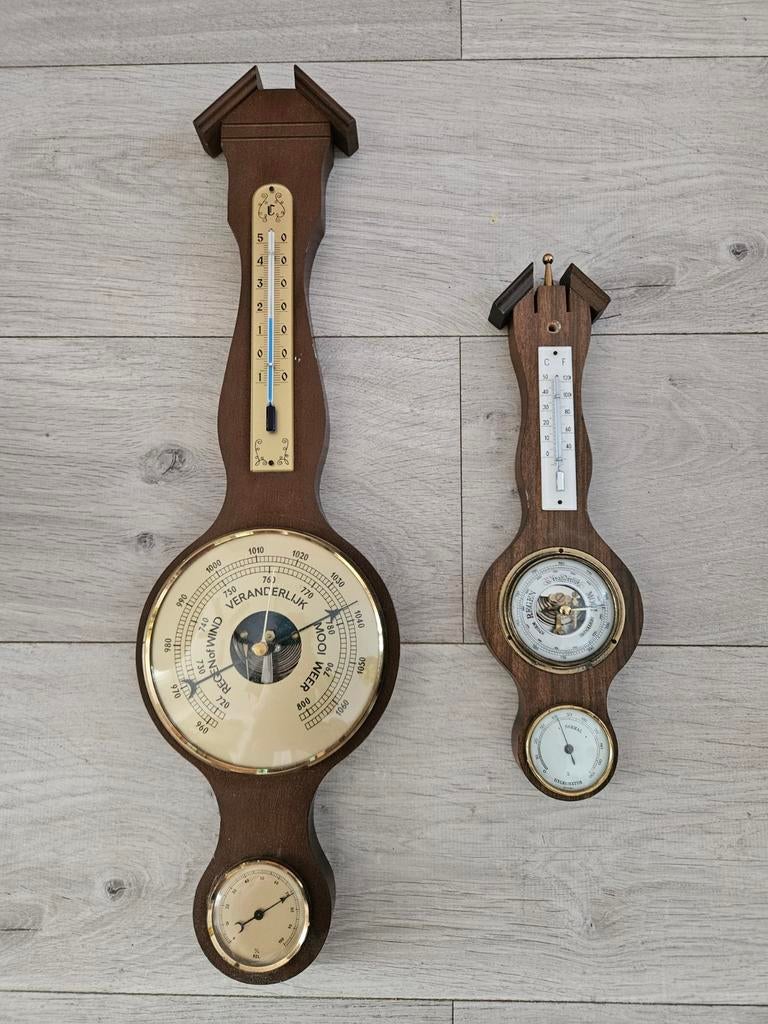 Te koop 2 mooie barometers, Audio, Tv en Foto, Weerstations en Barometers, Ophalen of Verzenden