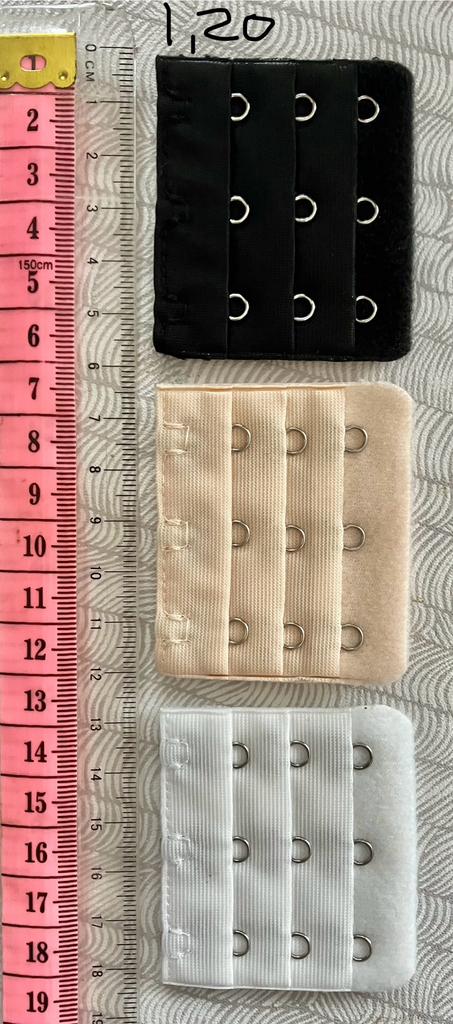 3 x bh verlengers nw met 3 haakjes, Kleding | Dames, Ophalen of Verzenden, BH