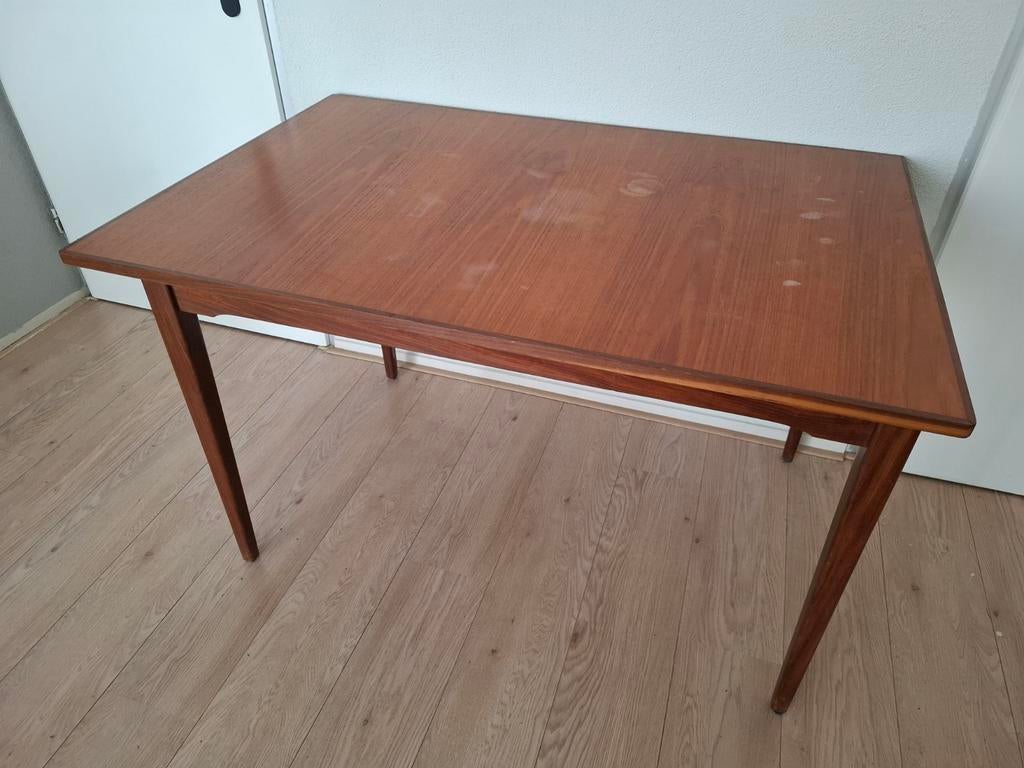 Topform Vintage eettafel jaren 60. Deens design. Pastoe,, Gebruikt, 50 tot 100 cm, 100 tot 150 cm, Ophalen of Verzenden
