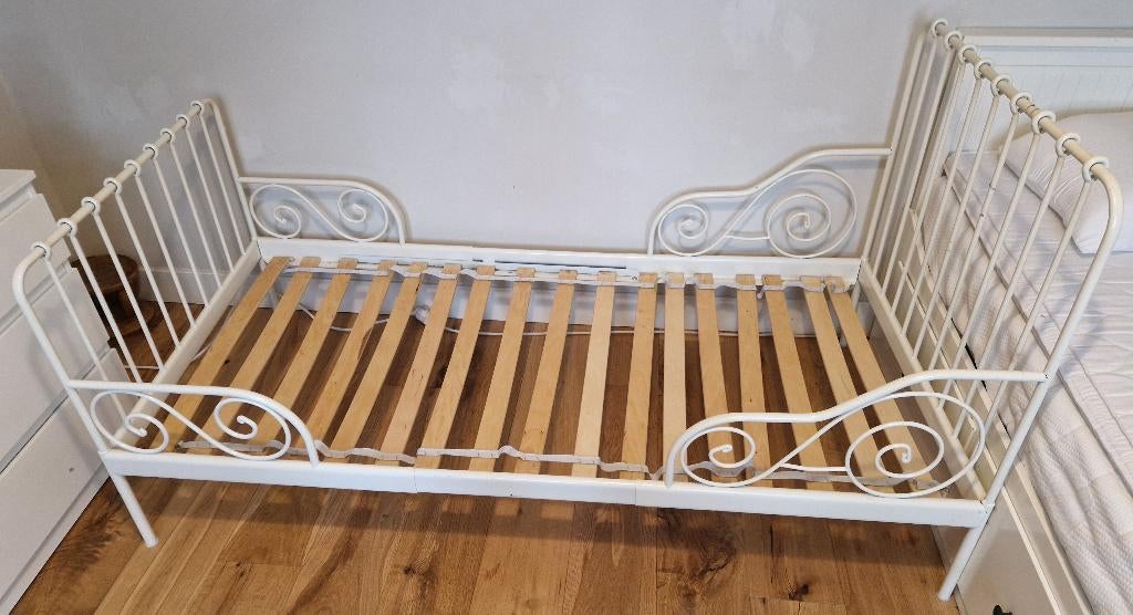 IKEA Minnen meegroeibed (extendable) kinderbed, Gebruikt, 70 tot 85 cm, 180 cm of meer, Ophalen