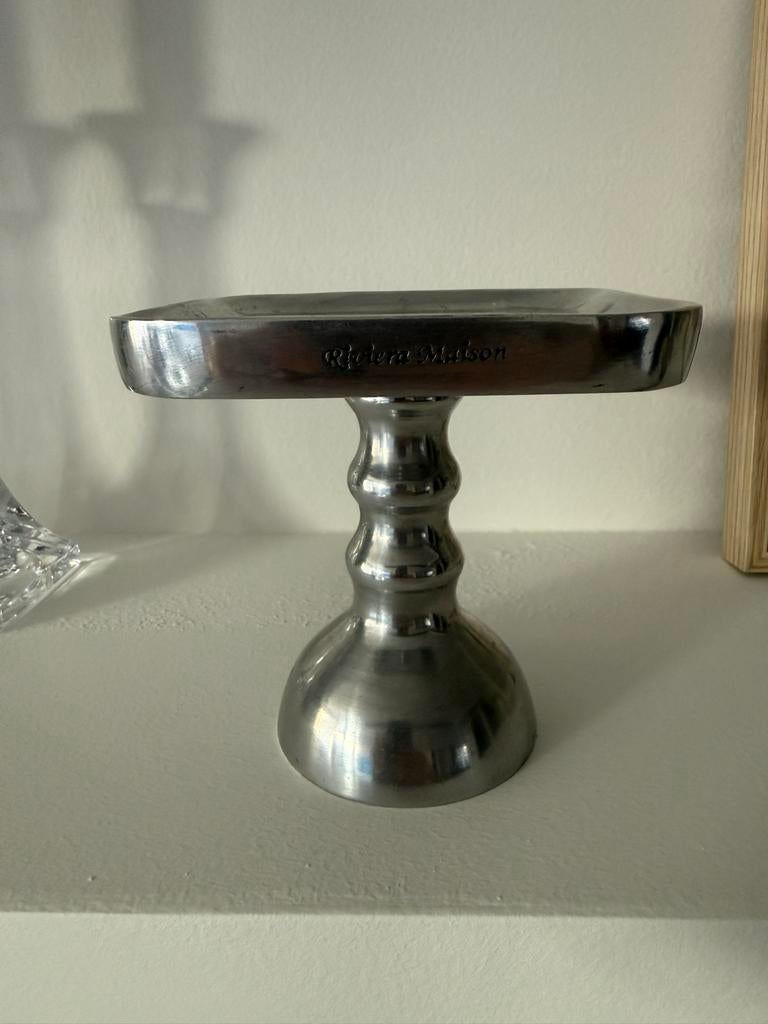 Riviera Maison Kaarsenhouder/Plateau - Metaal, Ophalen, Gebruikt, Metaal, Grijs