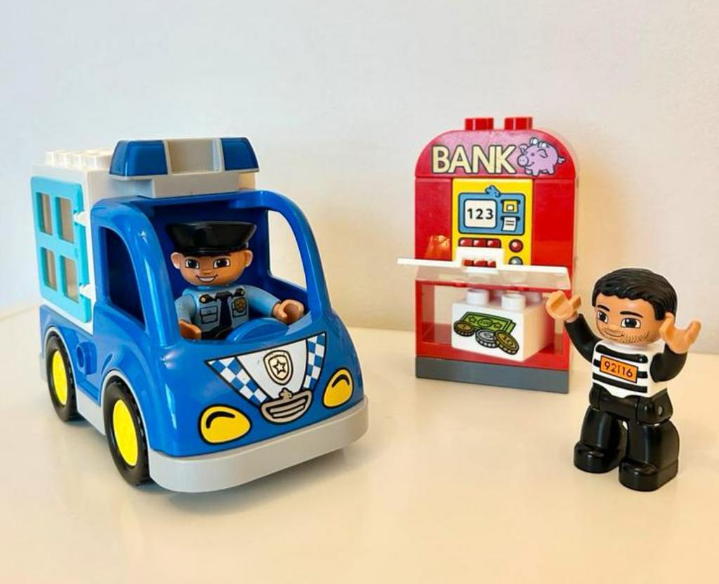 Duplo 10809 - Politie Achtervolging, Inclusief minifiguren, Gebruikt, Ophalen of Verzenden, Duplo