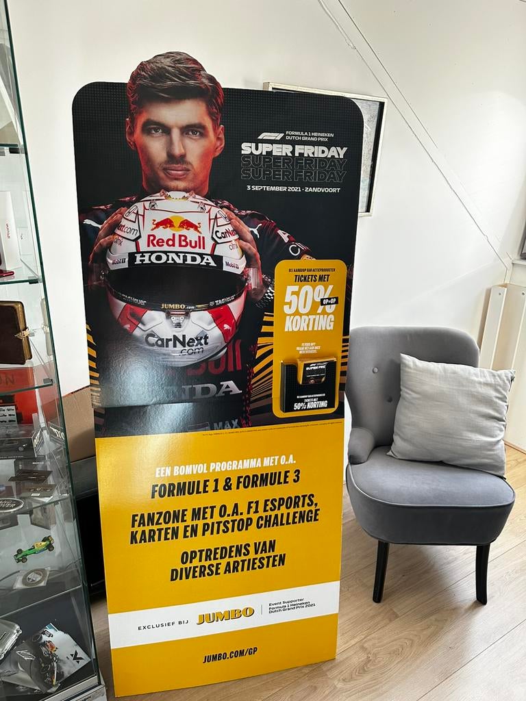 Max Verstappen Bord Jumbo Bieden, Ophalen, Zo goed als nieuw, Formule 1