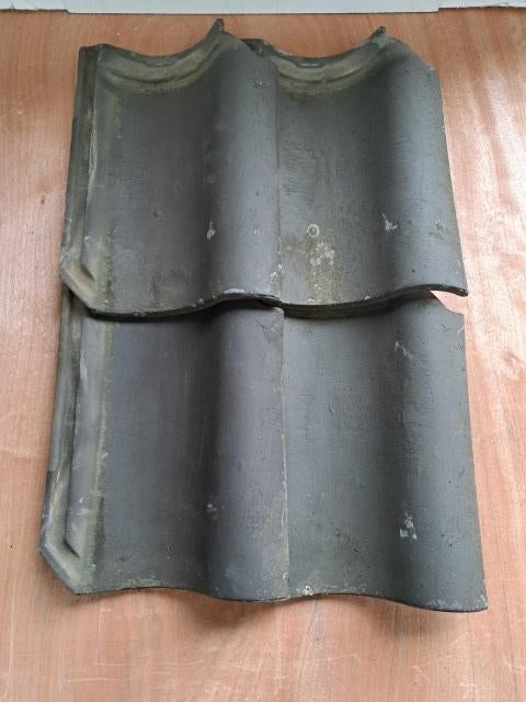 ovh blauw gesmoord dakpannen, kantpan, nokvorst, Ophalen, Gebruikt, Steen of Klei, Overige typen