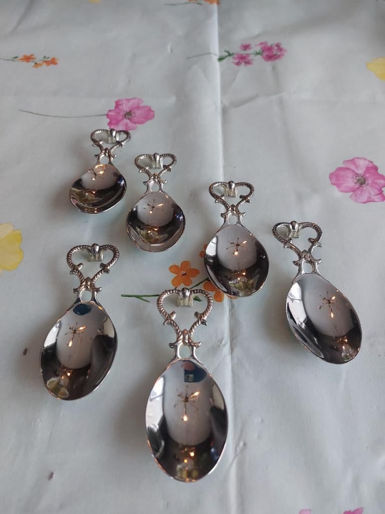 Set van 6 amuse lepels, Ophalen of Verzenden