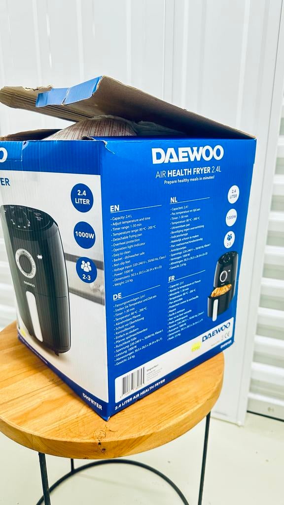 Daewoo Air Health Fryer 2.4L - Nieuw in doos, Ophalen of Verzenden, Nieuw, Airfryer, Minder dan 750 gram