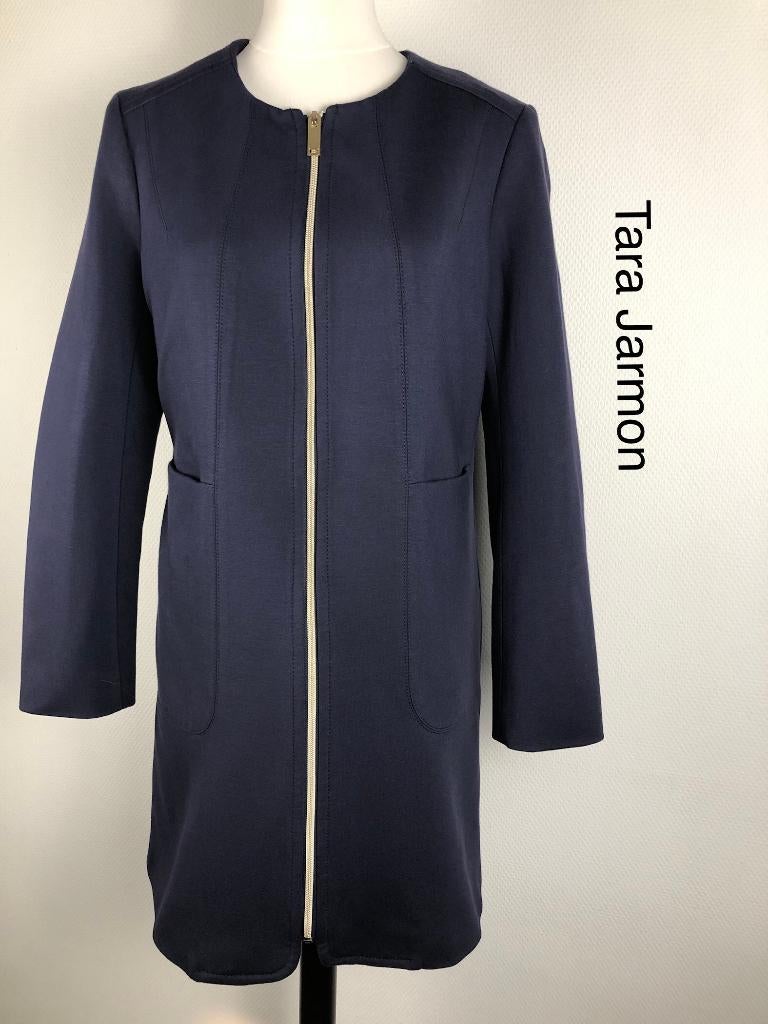 Tara Jarmon Jas  (mt: 40) 28,4/8167, Maat 38/40 (M), Tara Jarmon, Blauw, Ophalen of Verzenden