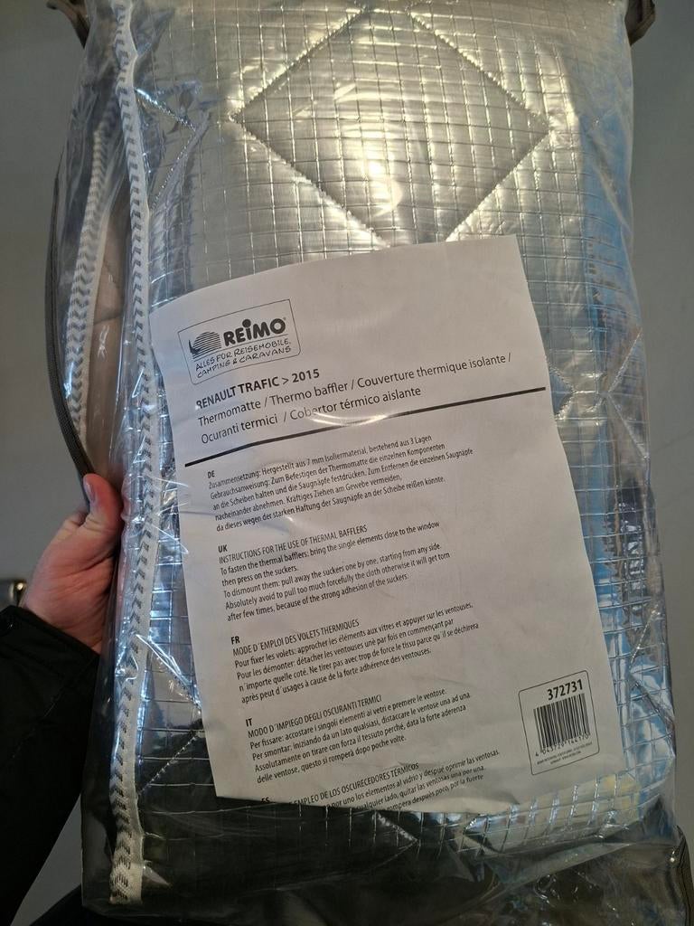 Raamisolatie thermomatten trafic nv300 vivaro 2015 camper, Ophalen of Verzenden