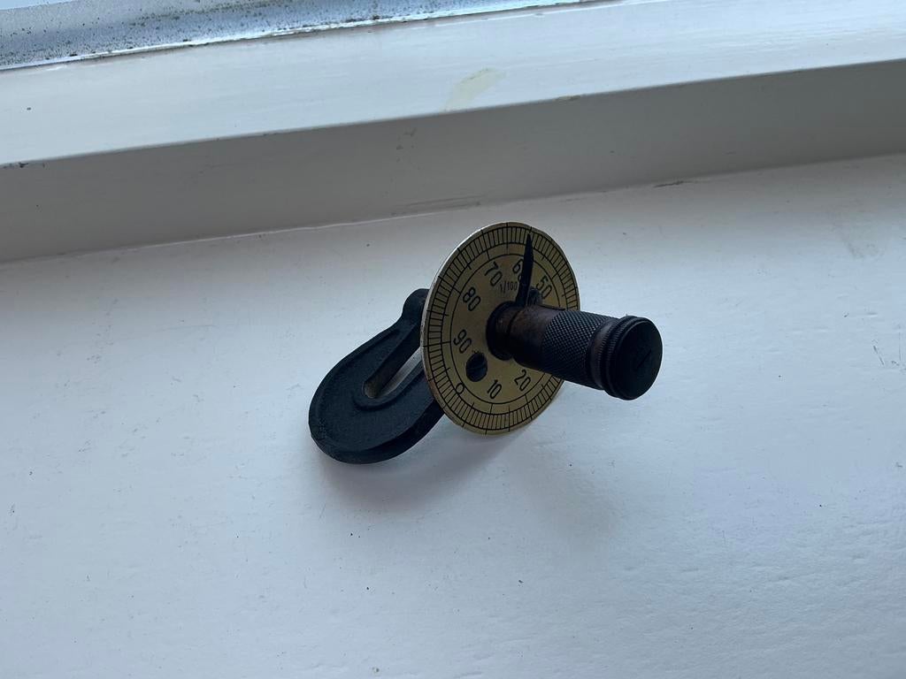 Antieke micrometer., Ophalen of Verzenden