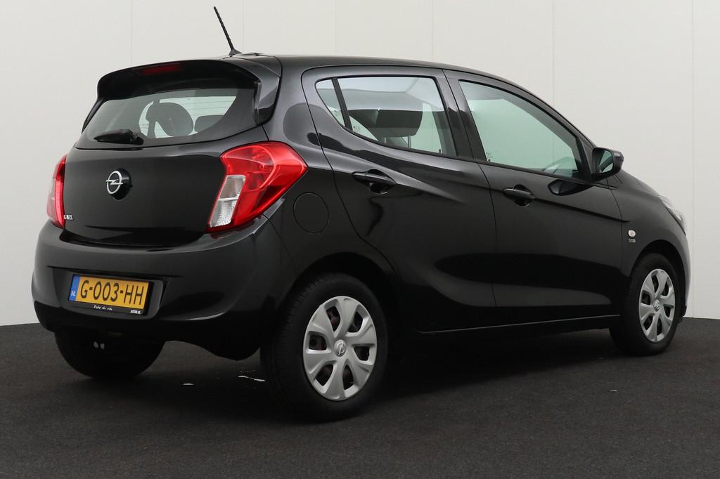 Opel KARL 1.0 120 Jaar Edition Airco Bluetooth Cruise, Auto's, Opel, 839 kg, Stof, Gebruikt, Zwart