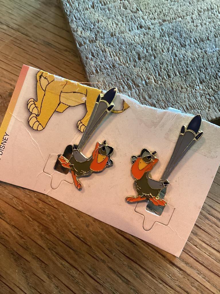 Zazu oorbellen, Verzenden, Leeuwenkoning of Jungle Boek, Zo goed als nieuw, Overige typen