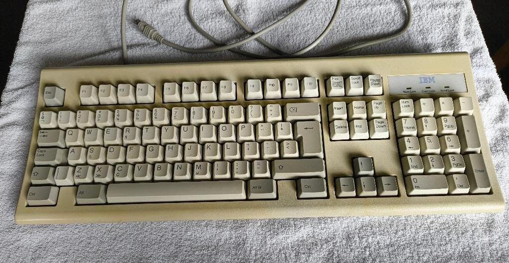 Vintage Dutch IBM Enhanced Keyboard KB-6326 PS/2, Ophalen of Verzenden, IBM