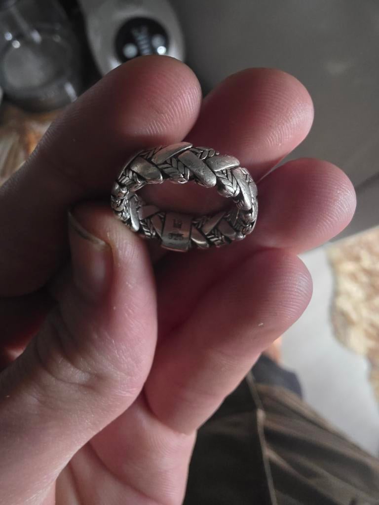 Mooie buddha to buddha ringen, Sieraden, Tassen en Uiterlijk, Ringen, Ophalen of Verzenden, 17 tot 18, Dame of Heer, Zilver