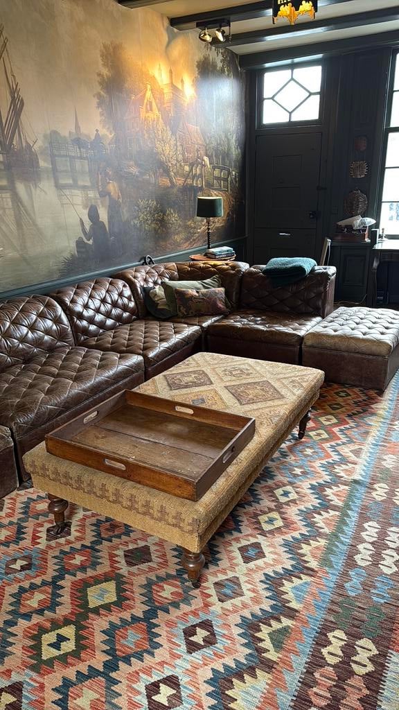 Footstool, Ophalen of Verzenden, Gebruikt, Stof, Landelijk