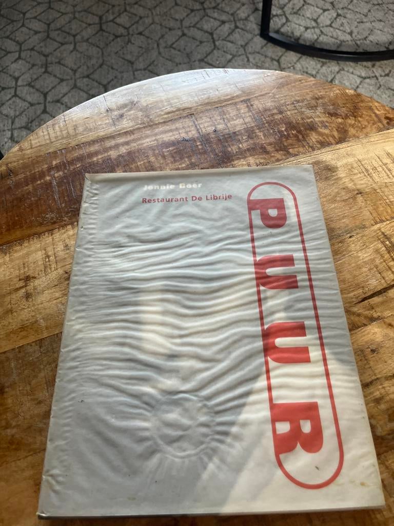 PUUR - Jonnie Boer Restaurant De Librije Kookboek, Ophalen of Verzenden, Gelezen, Nederland en België, Hoofdgerechten
