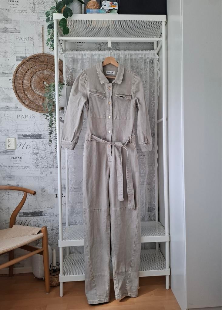 Dungarees/salopette Alexa Essentiel Antwerp maat 34, Kleding | Dames, Jumpsuits, Beige, Ophalen of Verzenden, Zo goed als nieuw