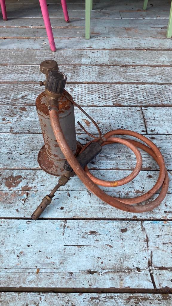 Soldeerbrander gasbrander loodgieter, Ophalen, Gebruikt