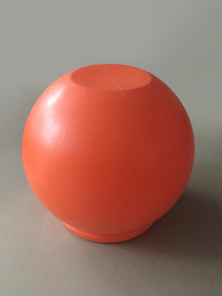 wie weet iets over dit vintage design zitelement? oranje bal, Overige kleuren, Ophalen of Verzenden, Zo goed als nieuw, Eén
