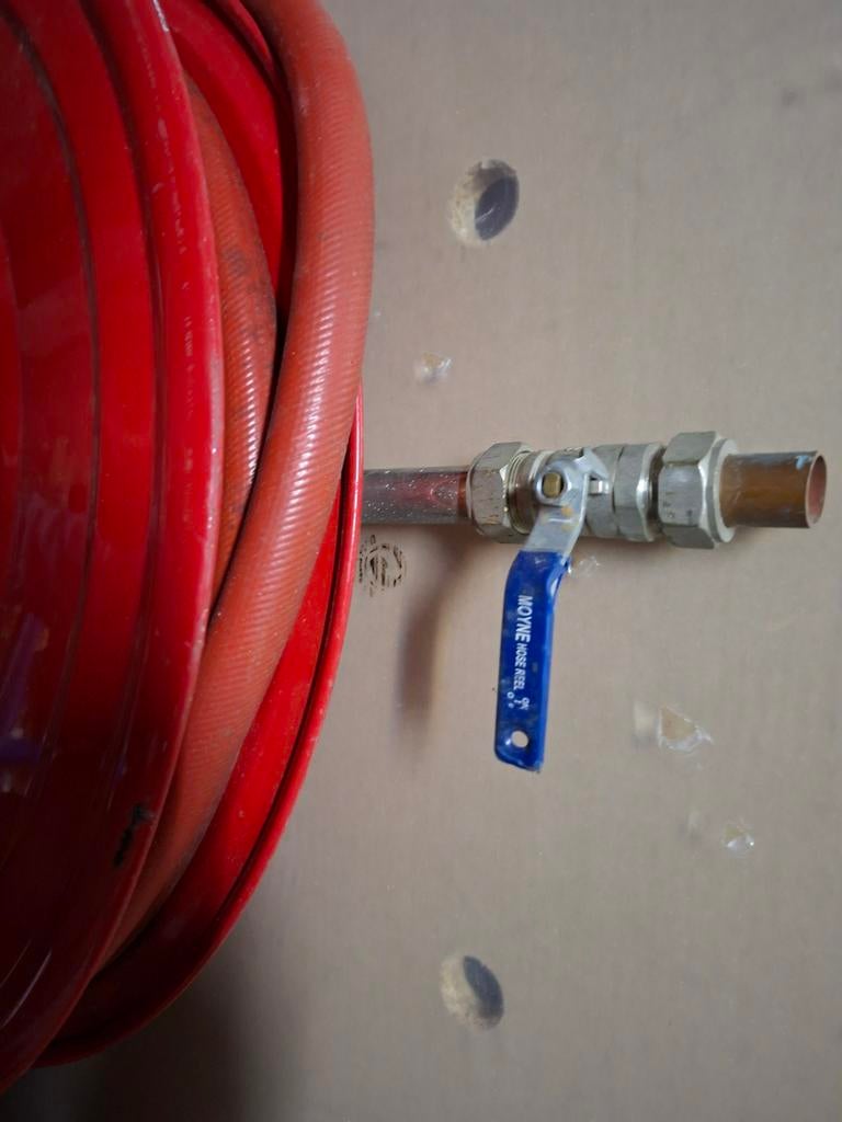 Stevige Brandslanghaspel - 20 Meter / 19 mm - 12 Bar, Ophalen, Brandblusser, Gebruikt, Nb