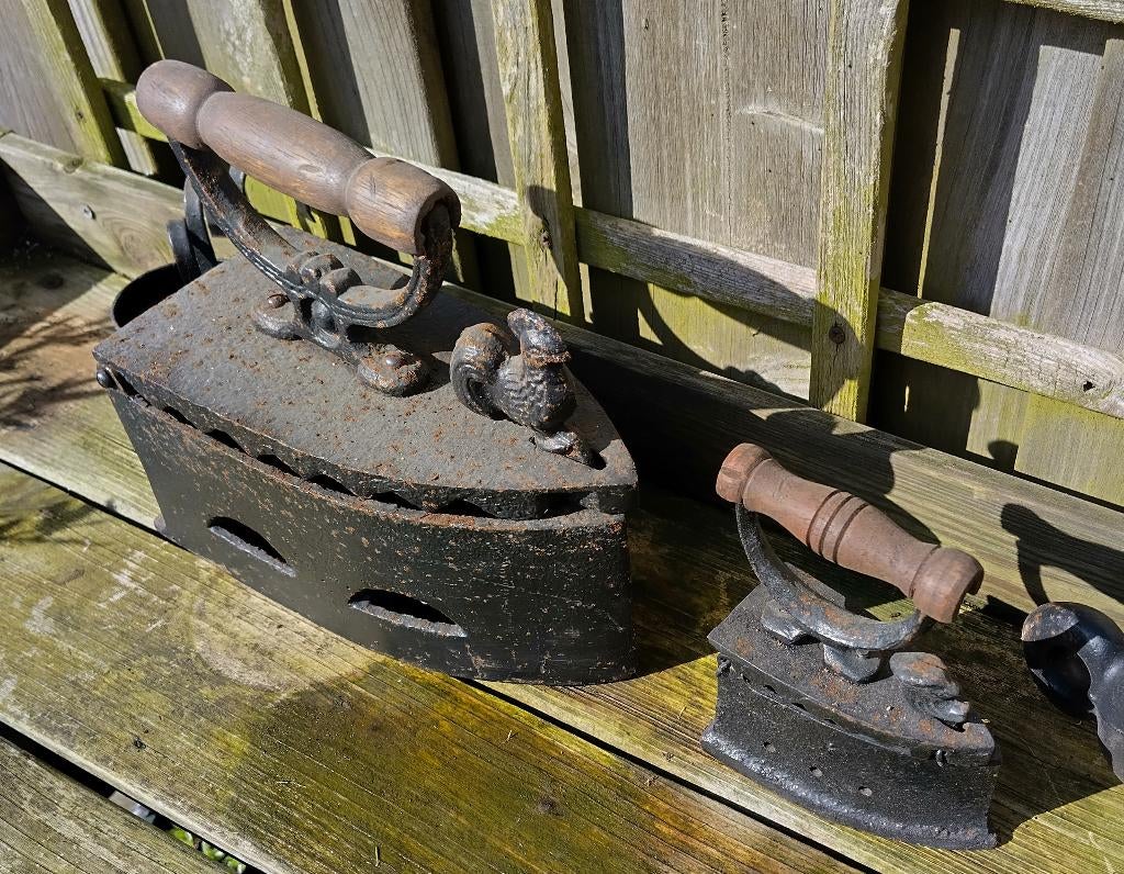 IJzeren strijkbouten, Antiek en Kunst, Ophalen of Verzenden