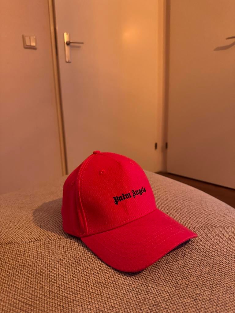 Palm Angels pet rood, Verzenden, Zo goed als nieuw, One size fits all, Pet