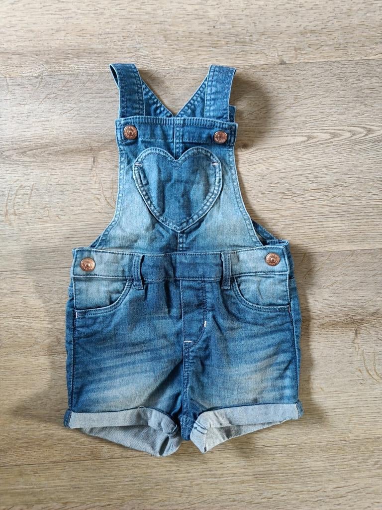 Salopette jeans H&M maat 80., Ophalen of Verzenden, Gebruikt, Meisje, Broekje