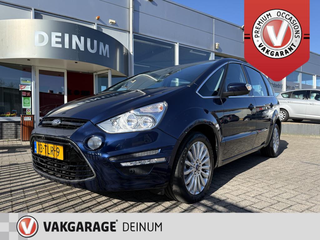 Ford S-Max 1.6 EcoBoost Titanium Navigatie, Trekhaak Comfint, Gebruikt, Zwart, 4 cilinders, Met garantie (alle)