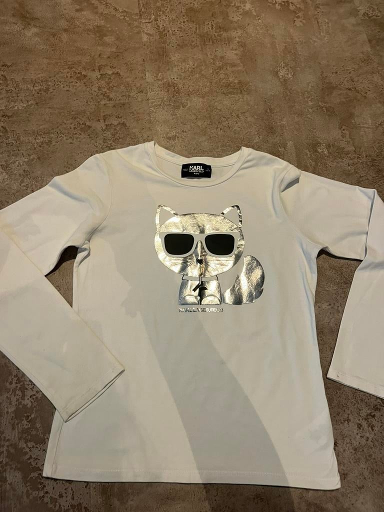Karl Lagerfeld shirt  maat 152  origineel zgsn, Kinderen en Baby's, Meisje, Ophalen of Verzenden, Zo goed als nieuw, Shirt of Longsleeve