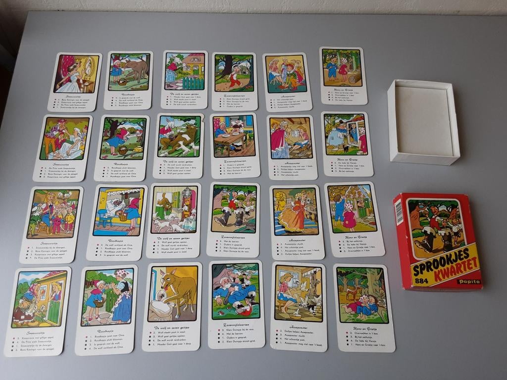 Papita 884 sprookjeskwartet, Verzamelen, Speelkaarten, Jokers en Kwartetten, Ophalen of Verzenden, Speelkaart(en)