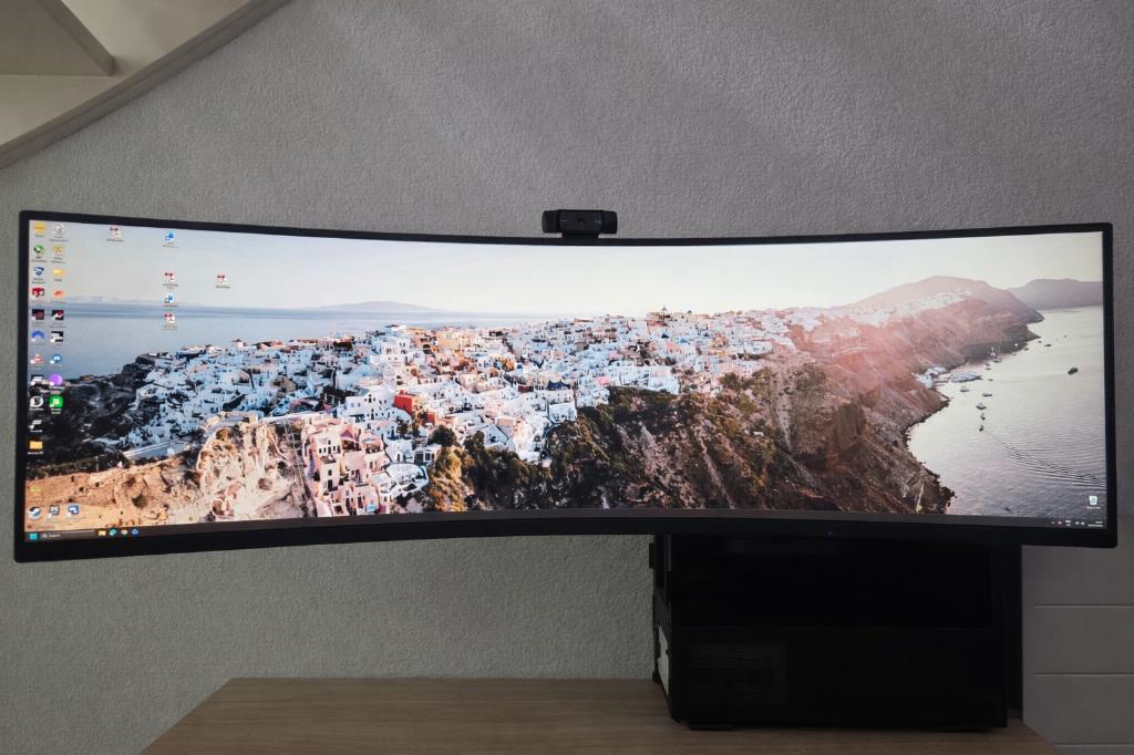 Samsung 49" Super Ultrawide Curved Monitor, Ultrawide, 101 t/m 150 Hz, VA, Zo goed als nieuw