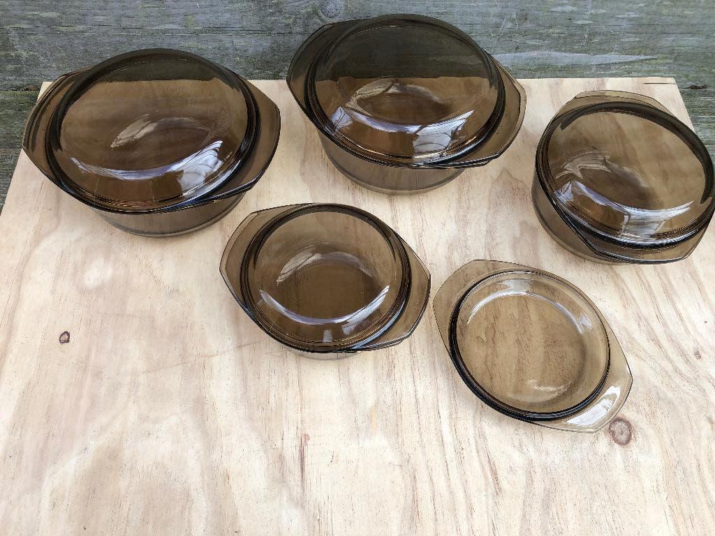 arcopal france rookglas schalen ovenschaal, Huis en Inrichting, Ophalen, Gebruikt, Overige stijlen, Glas