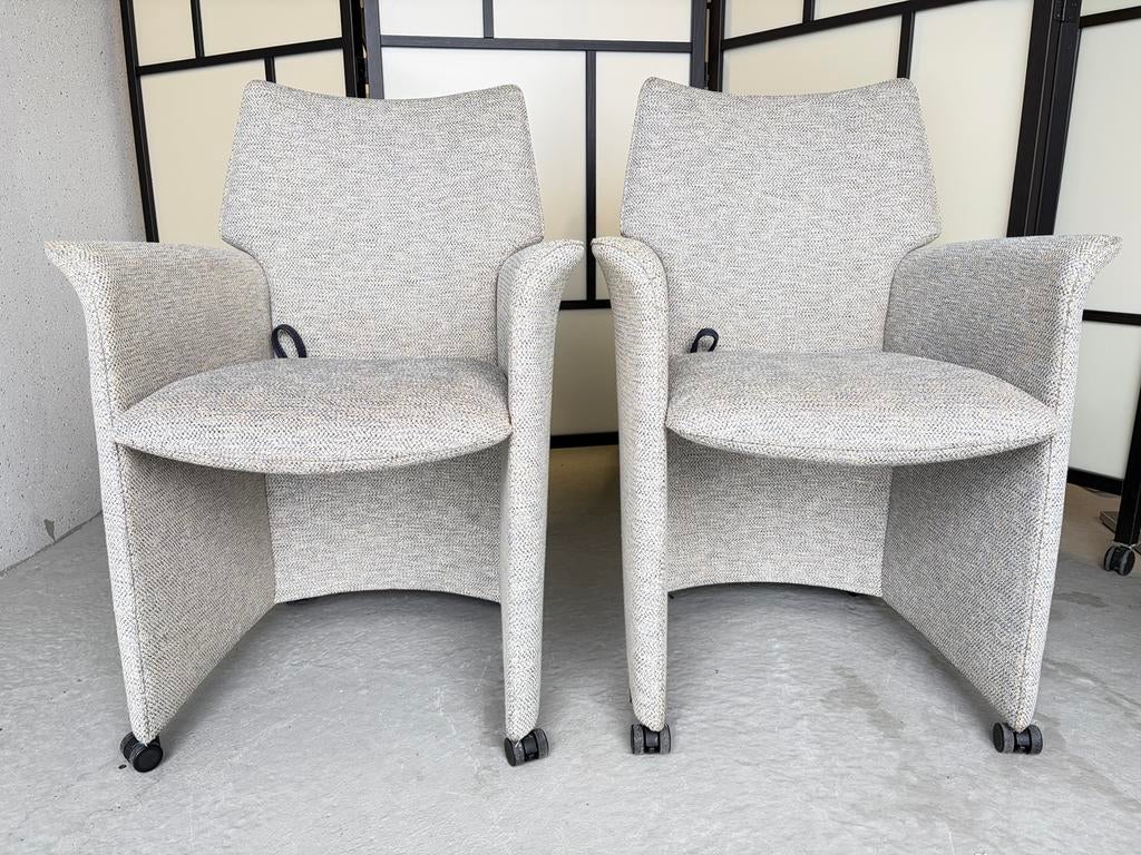 Leolux Tamarinde Plus fauteuil met softwielen, Twee, Overige kleuren, Ophalen of Verzenden, Zo goed als nieuw