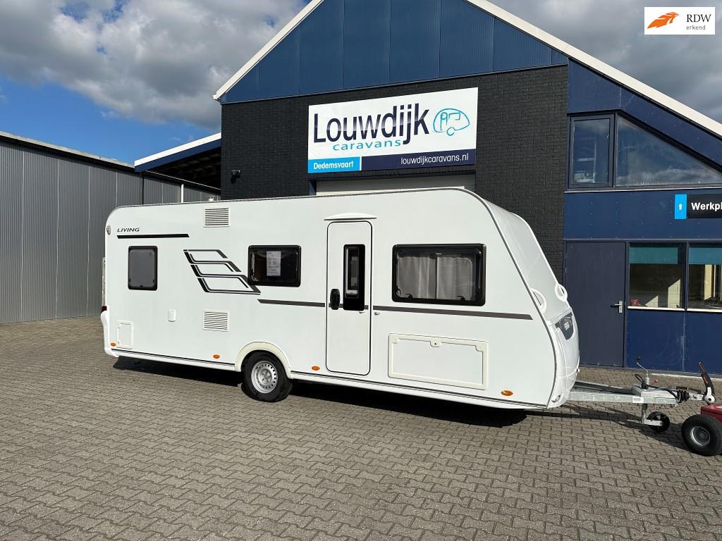 ERIBA Living 565 ’19 (6 pers., Stapelbed, Vastbed), Overige typen, 7 tot 8 meter, Bedrijf, Treinzit