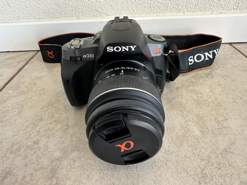 Digitale spiegelreflexcamera Sony A330 10.2pix 2x lens + tas, Gebruikt, Spiegelreflex, 10 Megapixel, Ophalen of Verzenden