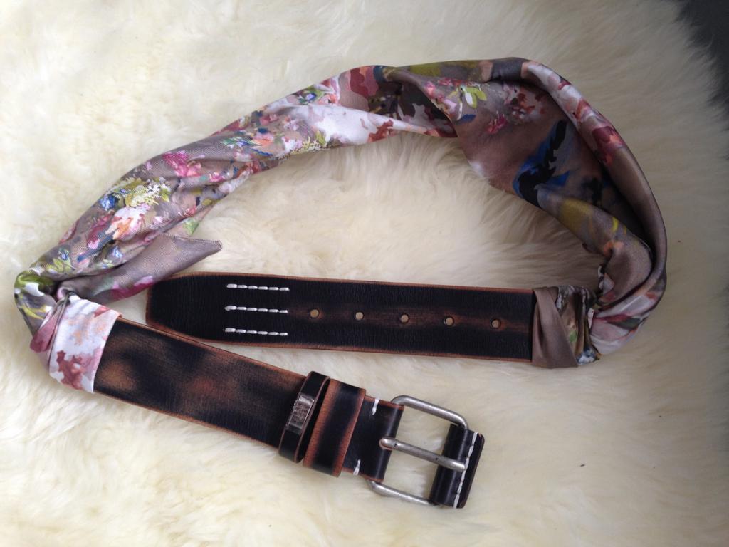 Riem met sjaal nieuw, Ophalen of Verzenden, Zo goed als nieuw, Zwart, 100 cm of meer