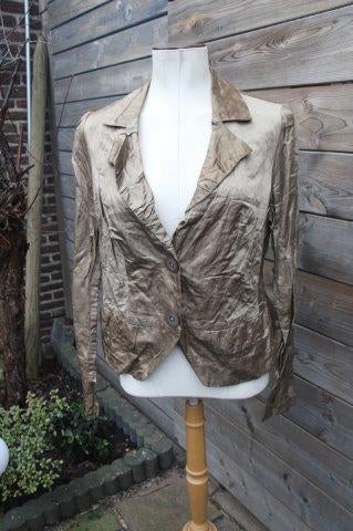 Jasje Caroline Biss goudkleur mt 44/L Vaste prijs OPRUIMING, Overige kleuren, Verzenden, Maat 42/44 (L), Zo goed als nieuw