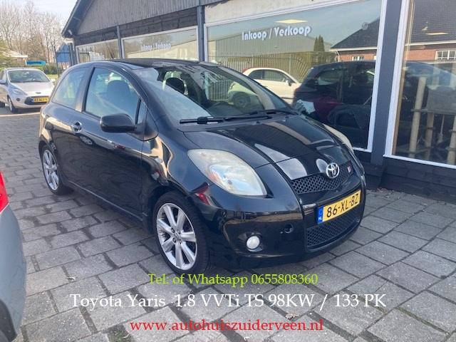 TOYOTA Yaris 1.8 16V VVT-I 3DR TS 98KW / 133PK, Stof, Gebruikt, 4 cilinders, 133 pk