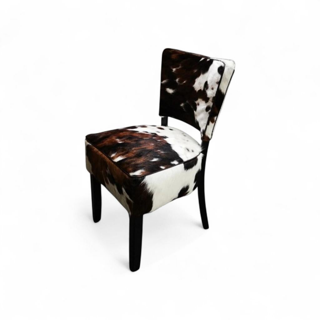 6 nieuwe bistrostoelen in tricolor koeienhuid, Ophalen of Verzenden, Nieuw, Rood, Vijf, Zes of meer stoelen