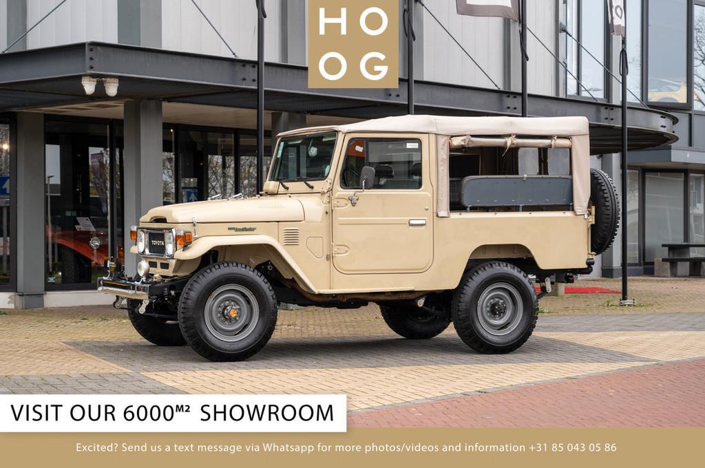 Toyota Land Cruiser FJ43 4.2 (bj 1984), Auto's, Lederen bekleding, 137 pk, Beige, Bedrijf