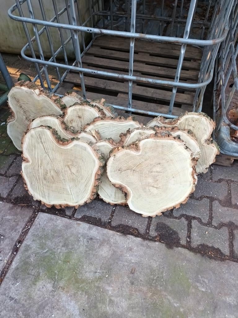 Acacia hout houten schijven boomschijf, Ophalen