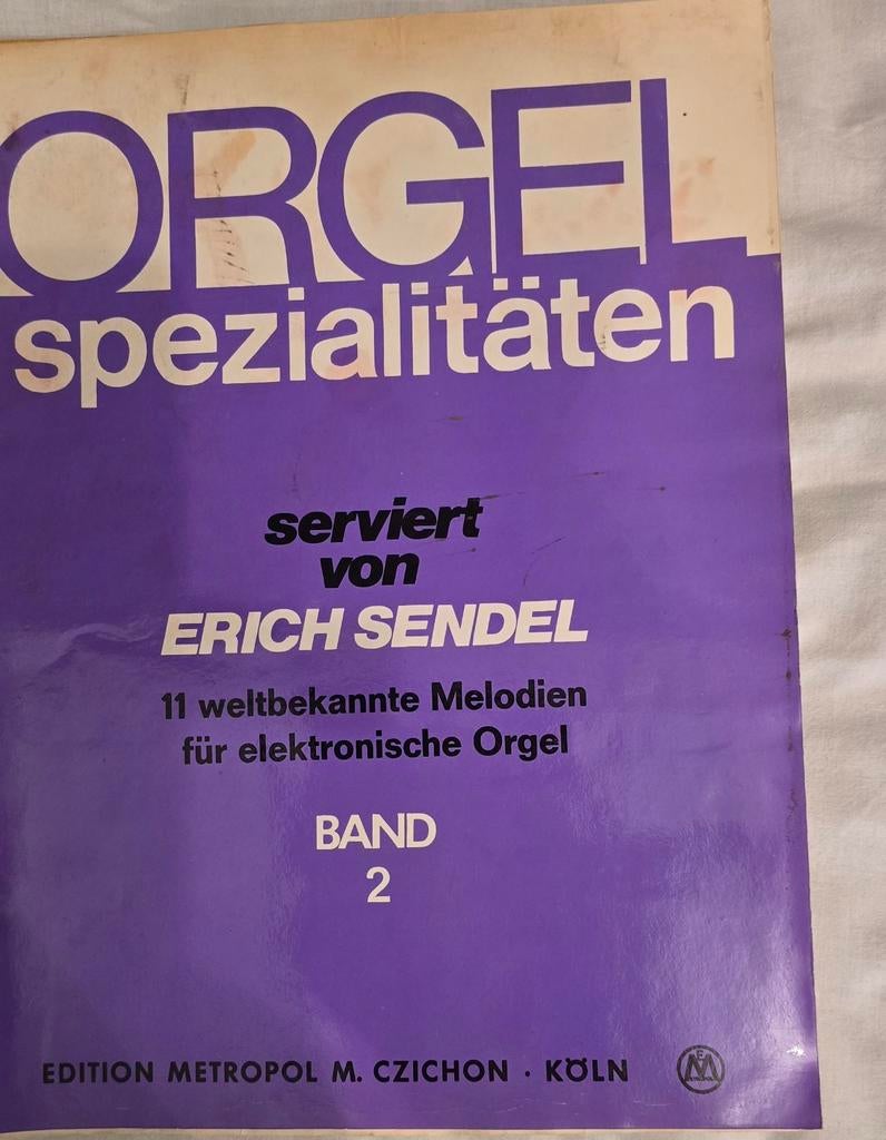 Orgel Spezialitäten Band 2 - Erich Sendel, Muziek en Instrumenten, Gebruikt, Klassiek, Ophalen of Verzenden, Artiest of Componist