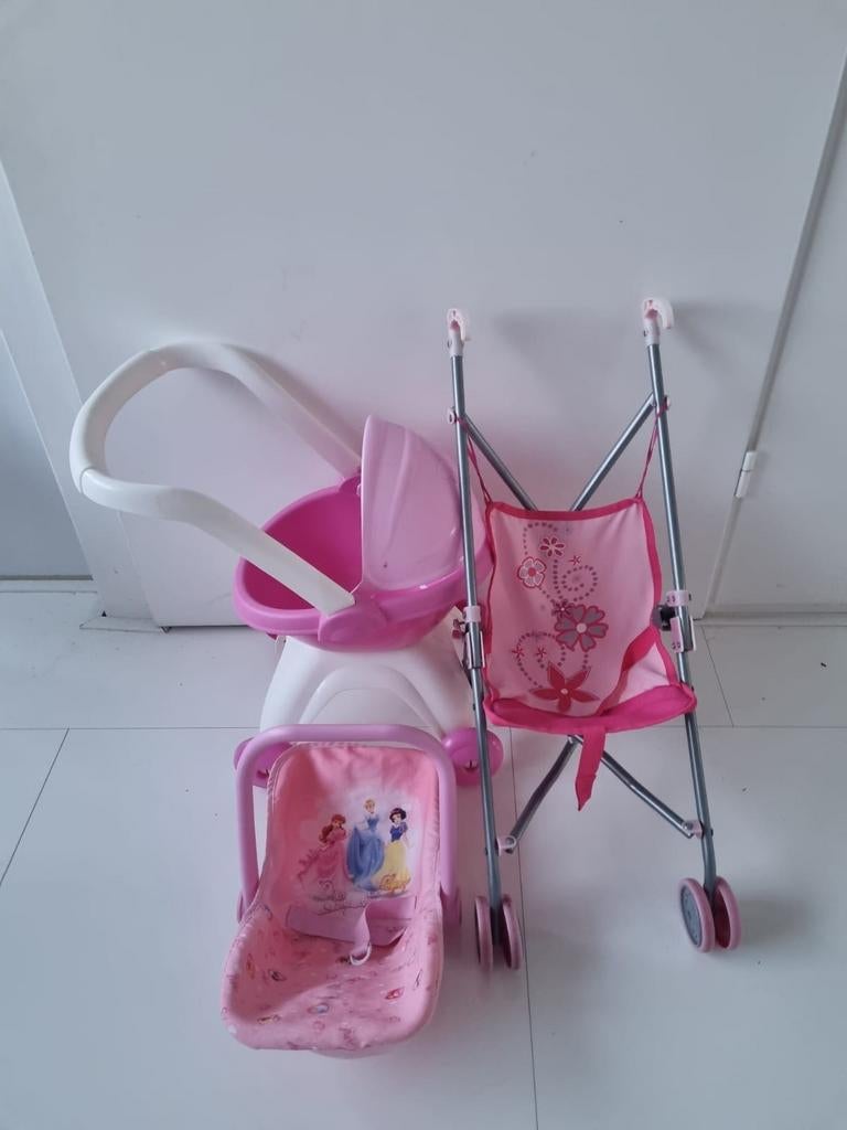 2 poppenwagens en 1 maxicosi - gebruikt maar in goede staat, Ophalen of Verzenden