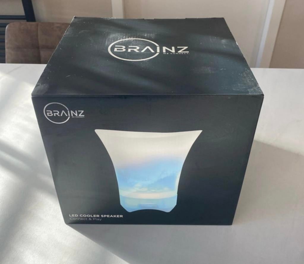 BRAINZ LED Cooler Speaker - Bluetooth Audio & Koeler, Audio, Tv en Foto, Luidsprekers, Overige merken, Overige typen, Nieuw, Ophalen of Verzenden