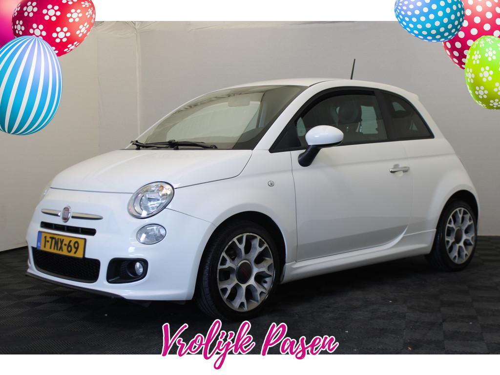 Fiat 500 0.9 TwinAir Turbo 500S *Pasen Geopend!* (bj 2014), Voorwielaandrijving, Gebruikt, Leder en Stof, Origineel Nederlands