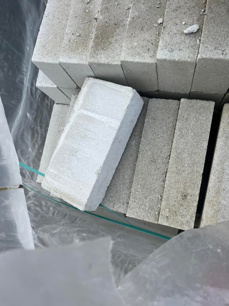 Kalkzandsteen Metselstenen Waalformaat CS20 - 102x55x214 mm, Ophalen, Zo goed als nieuw, Kalkzandstenen