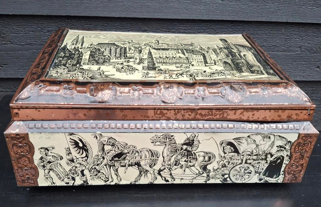 SALE! Groot Antiek blik, Winkelblik Otto Schmidt Neurenberg., Verzamelen, Blikken, Ophalen of Verzenden, Gebruikt, Overige