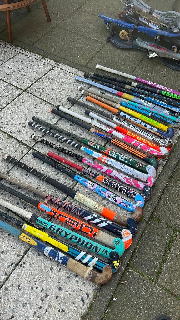 Hockeystick diversen tussen 5-10 euro pst, Sport en Fitness, Hockey, Ophalen, Zo goed als nieuw, Stick
