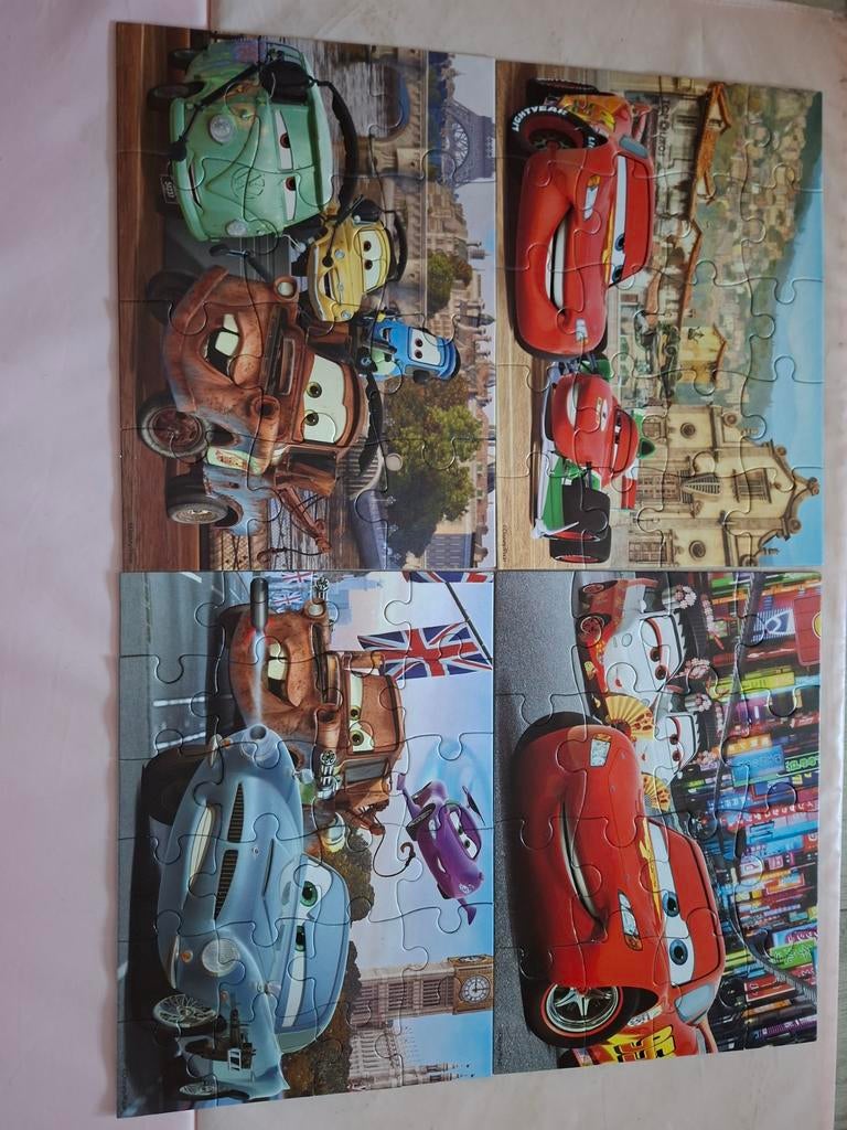 Cars puzzel 12, 16, 20, 24 stukjes - Goede staat, Ophalen of Verzenden, 10 tot 50 stukjes, 4 tot 6 jaar