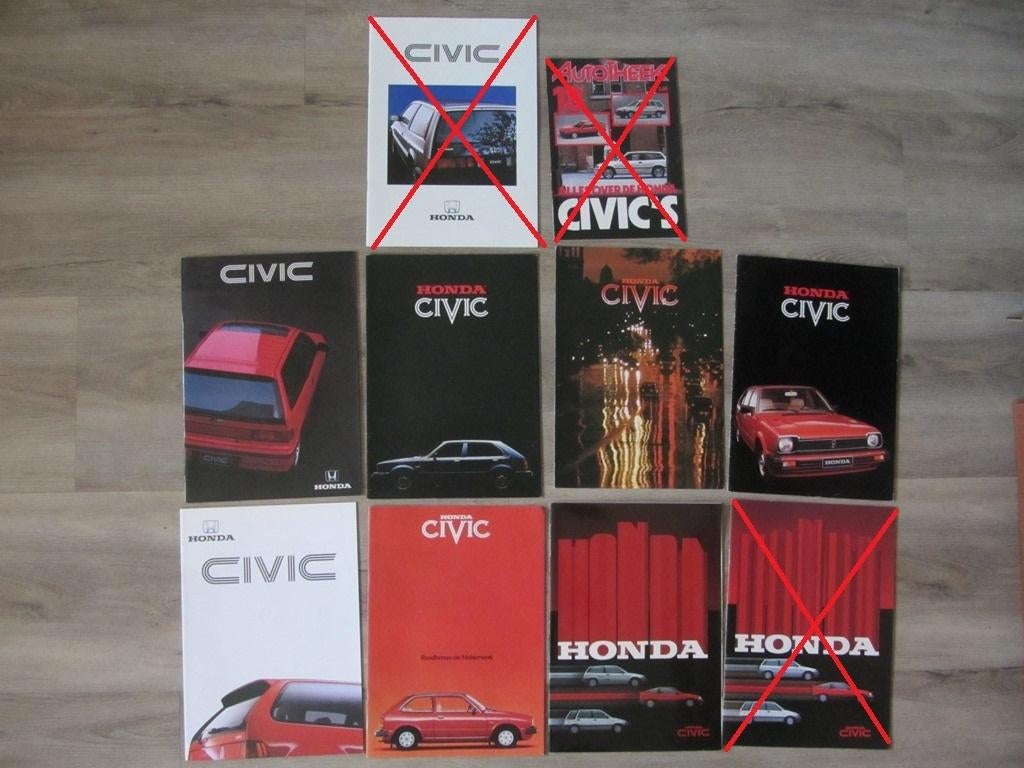 Honda Civic Folders, Ophalen of Verzenden, Zo goed als nieuw, Honda, Honda