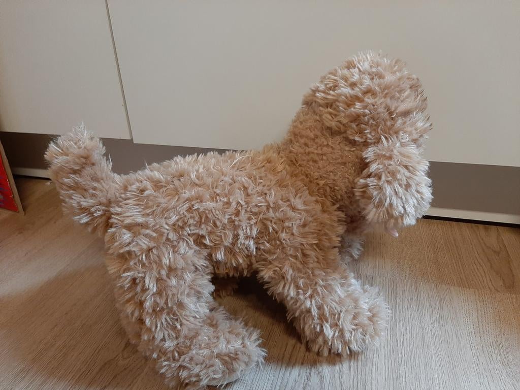 Hond knuffel labradoodle poedel, Ophalen of Verzenden, Hond